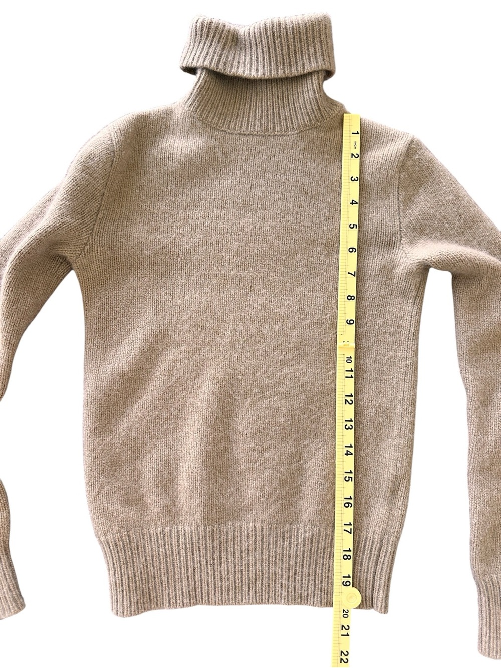 Ralph Lauren Women's Cashmere Wool Turtleneck Sweater Camel Classic Size XS - Picture 8 of 9